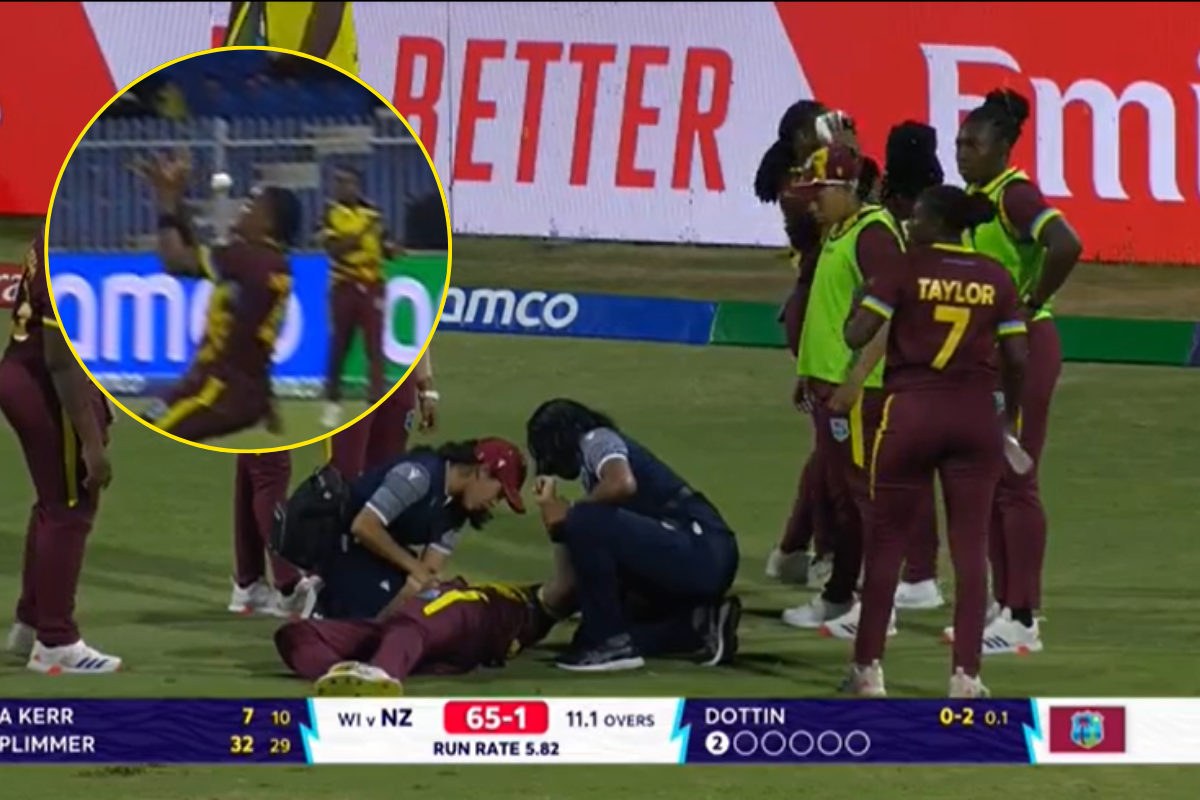 west indies chinelle henry hit on face wi vs nz women's t20 world cup 2024