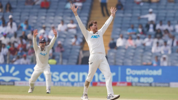 Mitchell Santner took 7 wickets in the Pune Test.