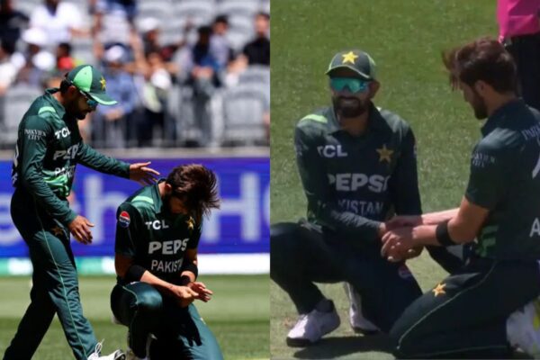 Doctor Babar Azam Comes to the Rescue, Fixes Shaheen Afridi's Thumb in Australia vs Pakistan Third ODI