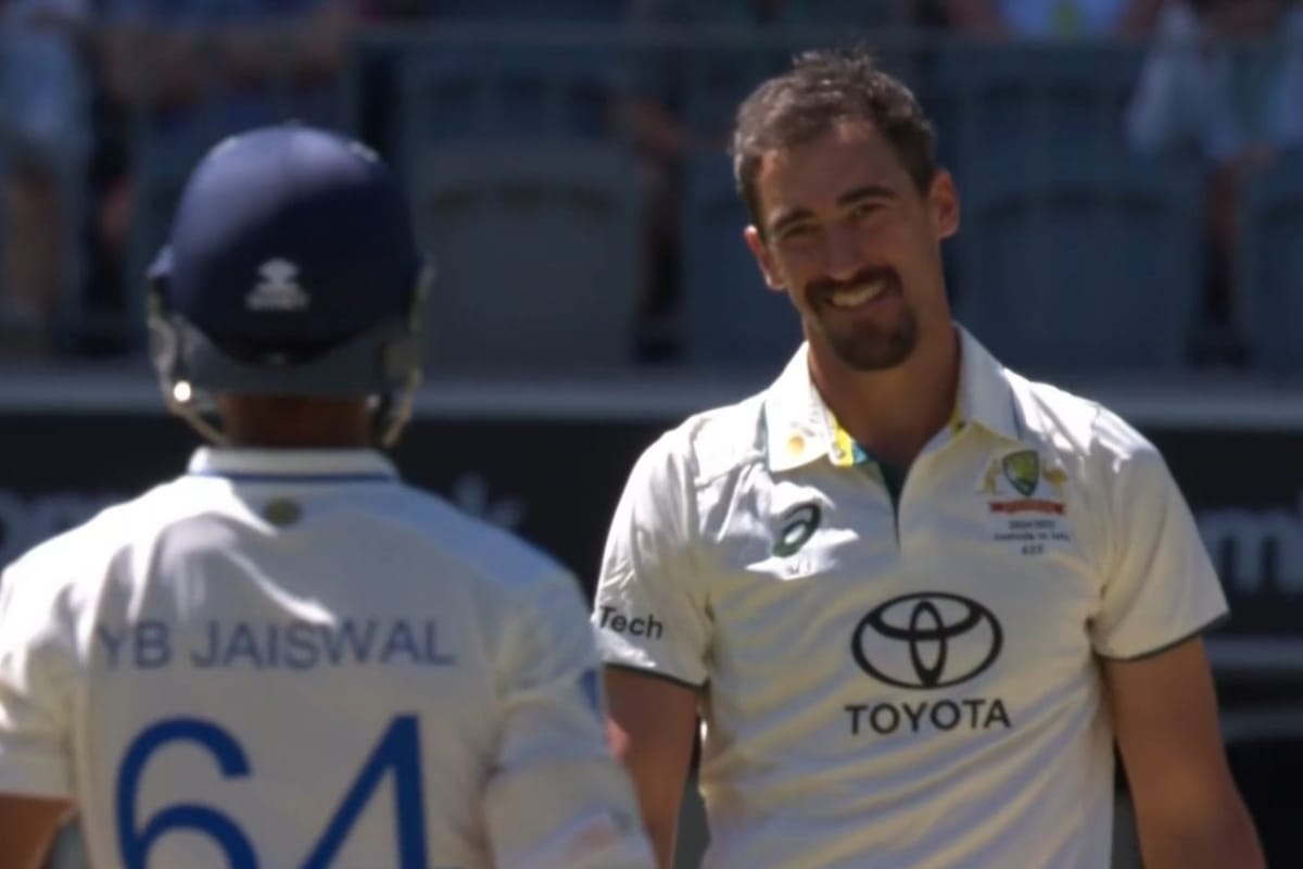 Jaiswal Starc sledge AUS vs IND 1st Test