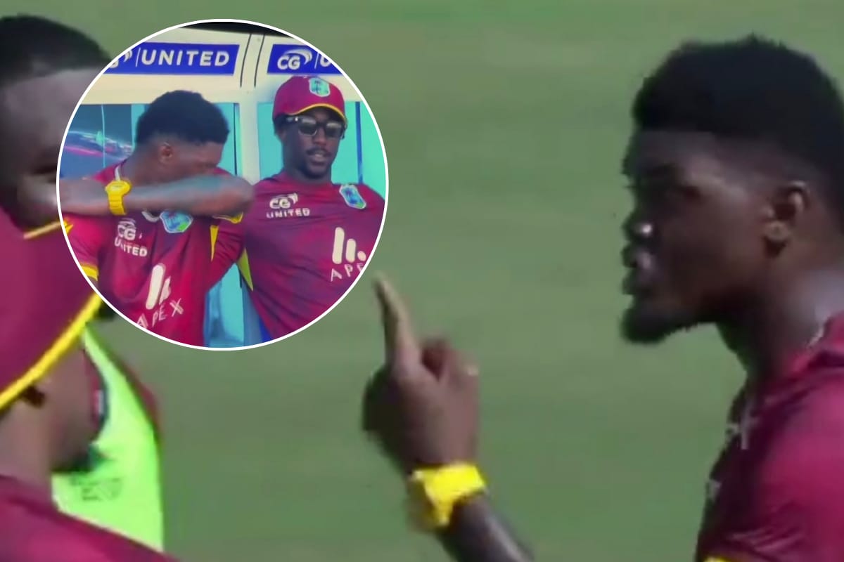 RCB Alzarri Joseph furious walks off field WI vs ENG