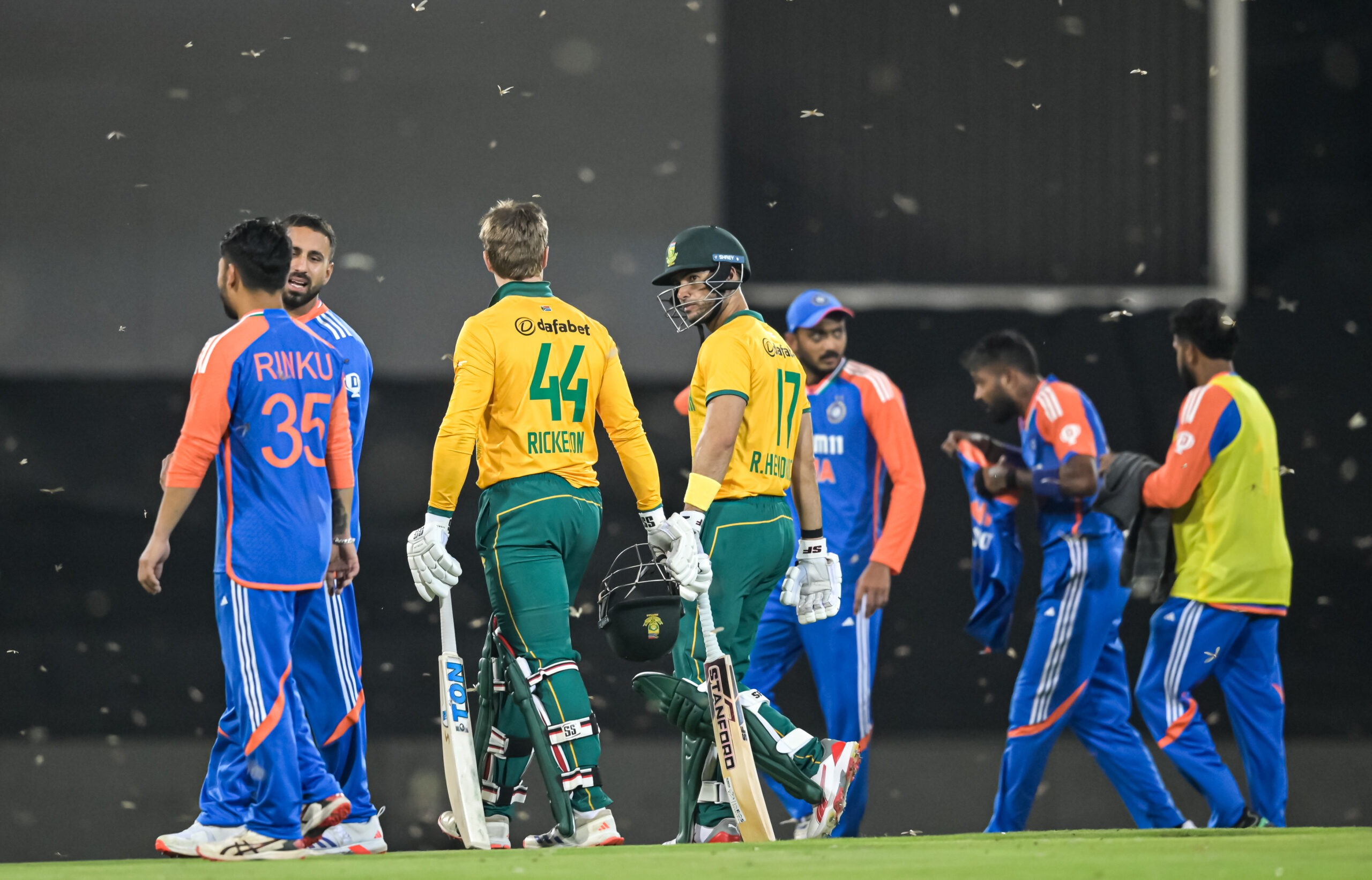 SA vs IND 3rd T20I stoppage play flying ants