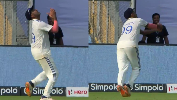 Ravichandran Ashwin took a terrific catch.