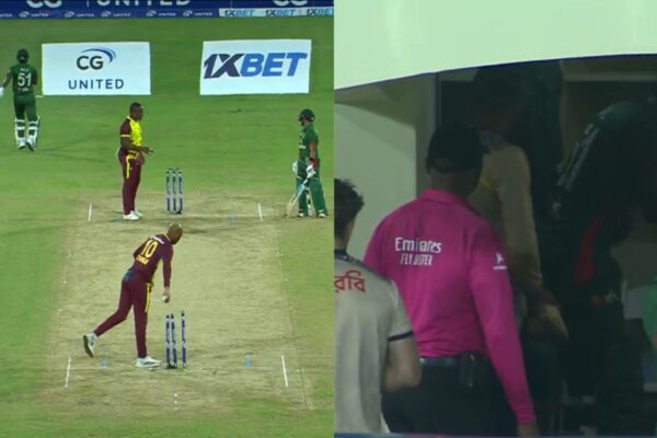 Batter Called Back from Dressing Room After Controversial Run-Out in WI vs BAN 3rd T20I