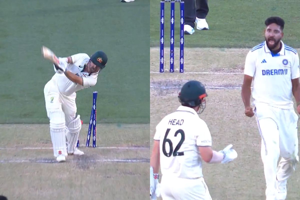 Siraj Cleans Up Head Amid Heated Exchange in Adelaide Test [WATCH]