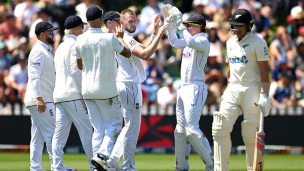 Gus Atkinson took a marvellous hat-trick during the 2nd Test between New Zealand and England at the Basin Reserve, Wellington.