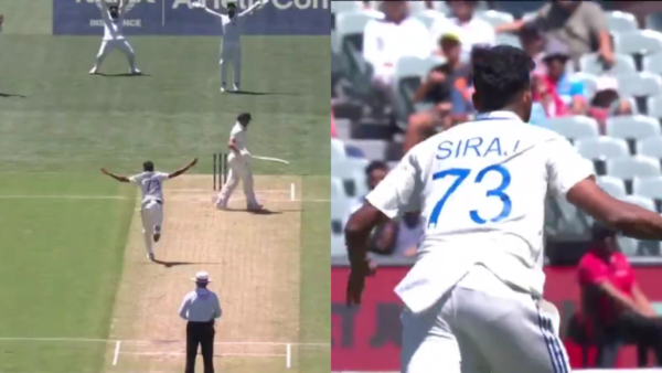 Mohammed Siraj went on a celebrappeal against Marnus Labuschagne on the fourth delivery of the 36th over during the second Test.