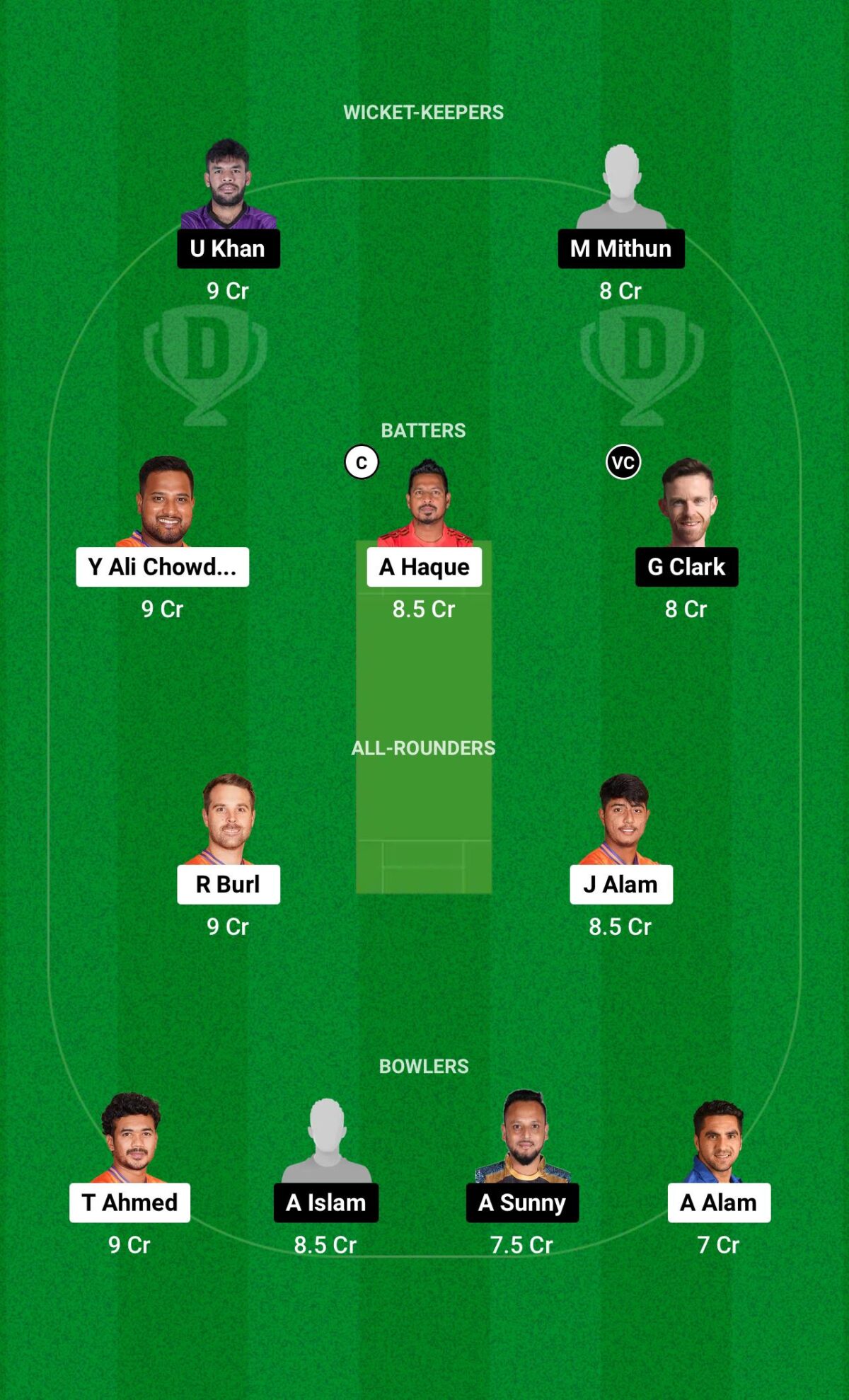 DBR vs CHK Dream11 Prediction Grand League Team