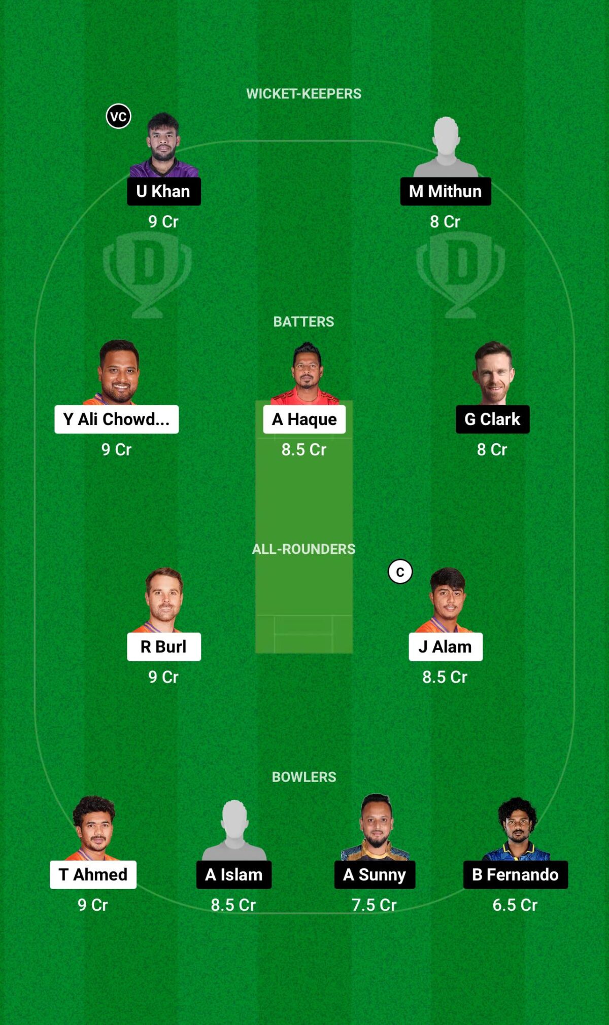 DBR vs CHK Dream11 Prediction Small League Team