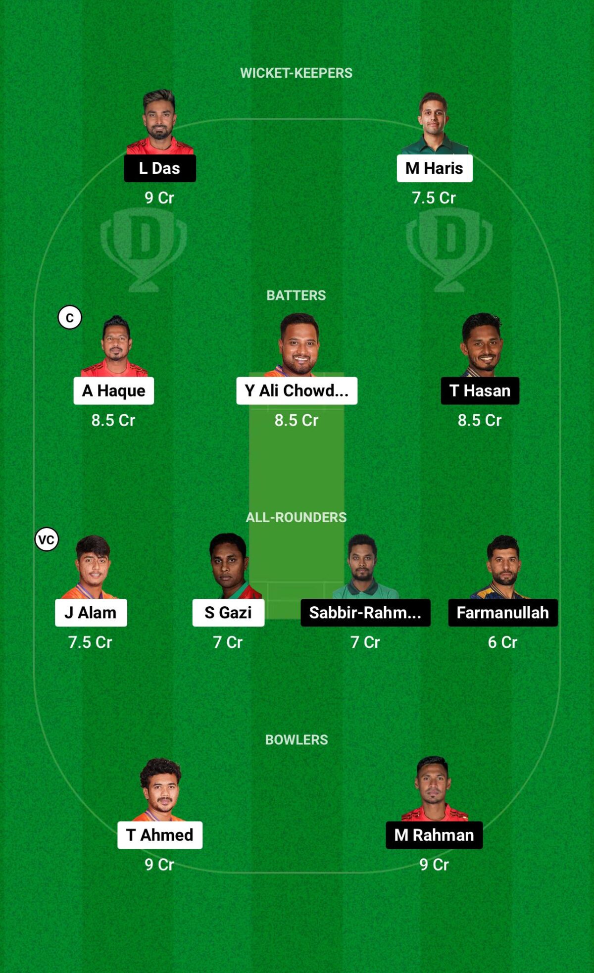 DBR vs DC Dream11 Prediction GL Team