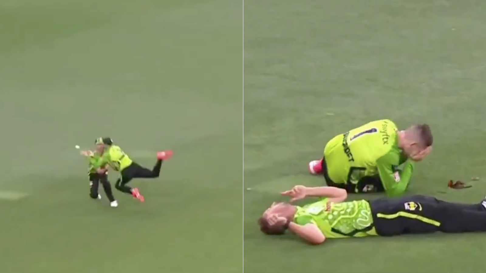 Horrible Collision in BBL Match! Daniel Sams Stretchered Off the Field