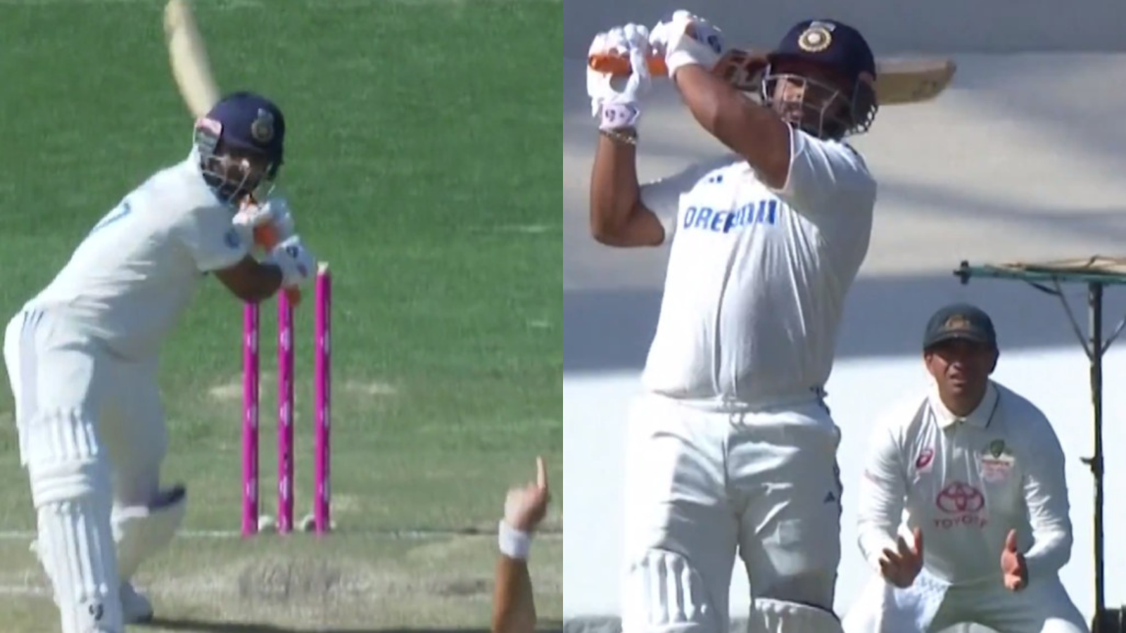 Rishabh Pant hit an audacious six on the first ball of his innings off Scott Boland’s bowling to show what he is really capable of.