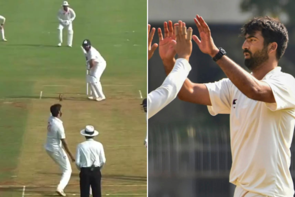 umar nazir mir dismissed rohit sharma cheaply ranji trophy return mum vs j&k