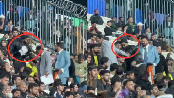 [WATCH] Fan Waving Indian Flag Gets Dragged and Treated Brutally in Lahore Stadium During Champions Trophy 2025