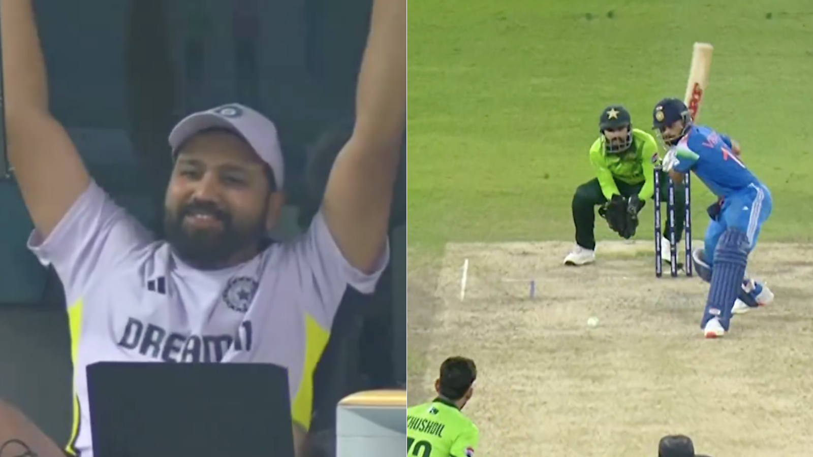 Rohit Sharma Begs Virat Kohli To Hit a Boundary; Former Skipper Obeys To Bring Up His Century and India Win [WATCH]