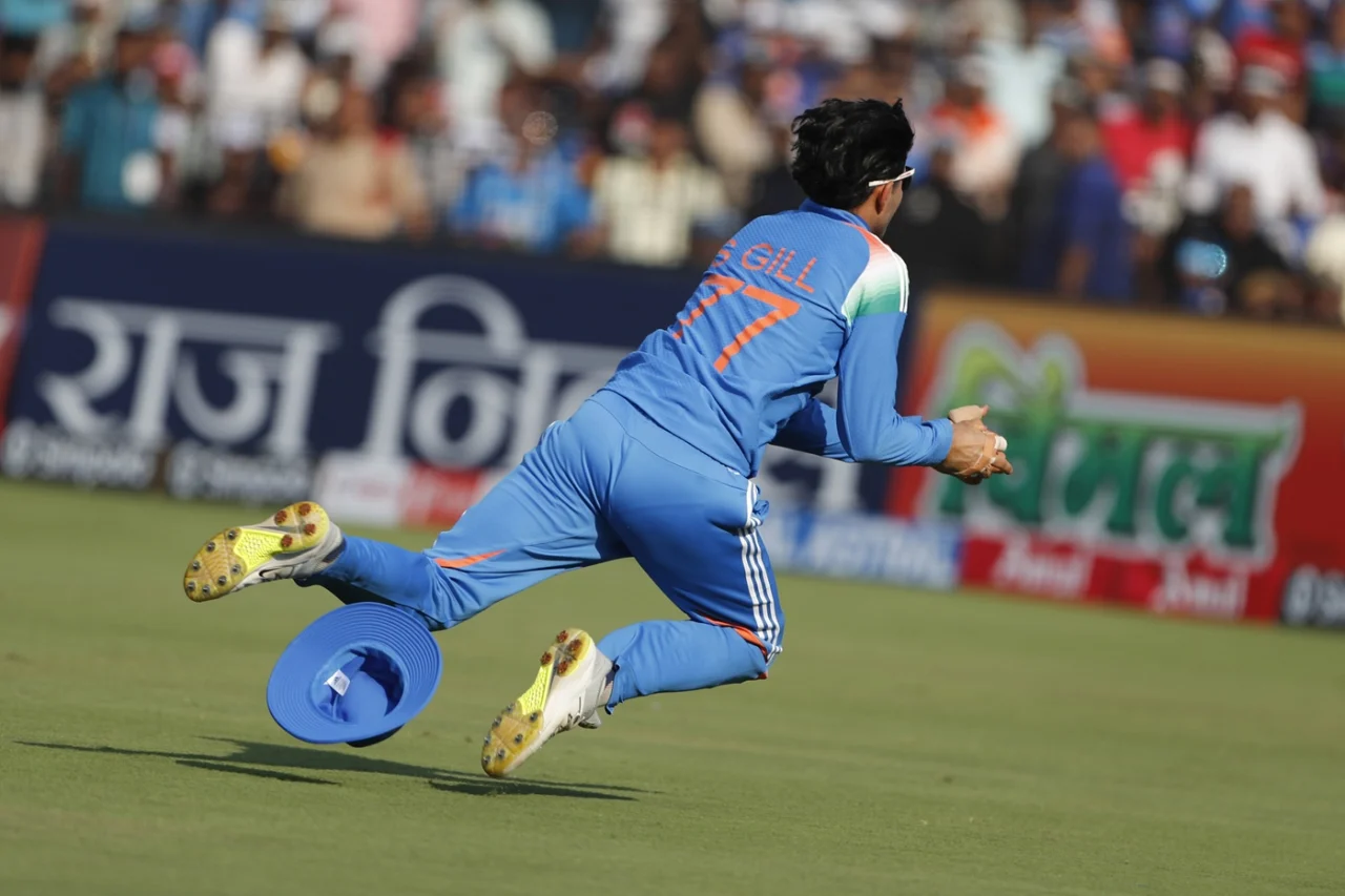 shubman gill catch england odis