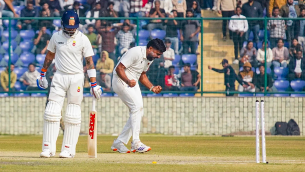 Himanshu Sangwan went to Delhi’s dressing room with the same ball, where Virat Kohli seemed impressed with the bowler.