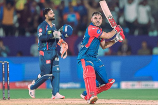 ashutosh sharma celebration switch hit dc vs lsg ipl 2025 delhi capitals kevin pietersen