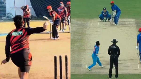 Newly-recruited Sunrisers Hyderabad (SRH) batter Ishan Kishan showed his cheeky bowling skills by delivering the ball like Kedar Jadhav.