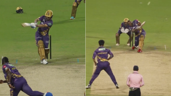 [WATCH] KKR Finishers Andre Russell, Rinku Singh Light Up With Fireworks in Intra-Squad Game Ahead of IPL 2025