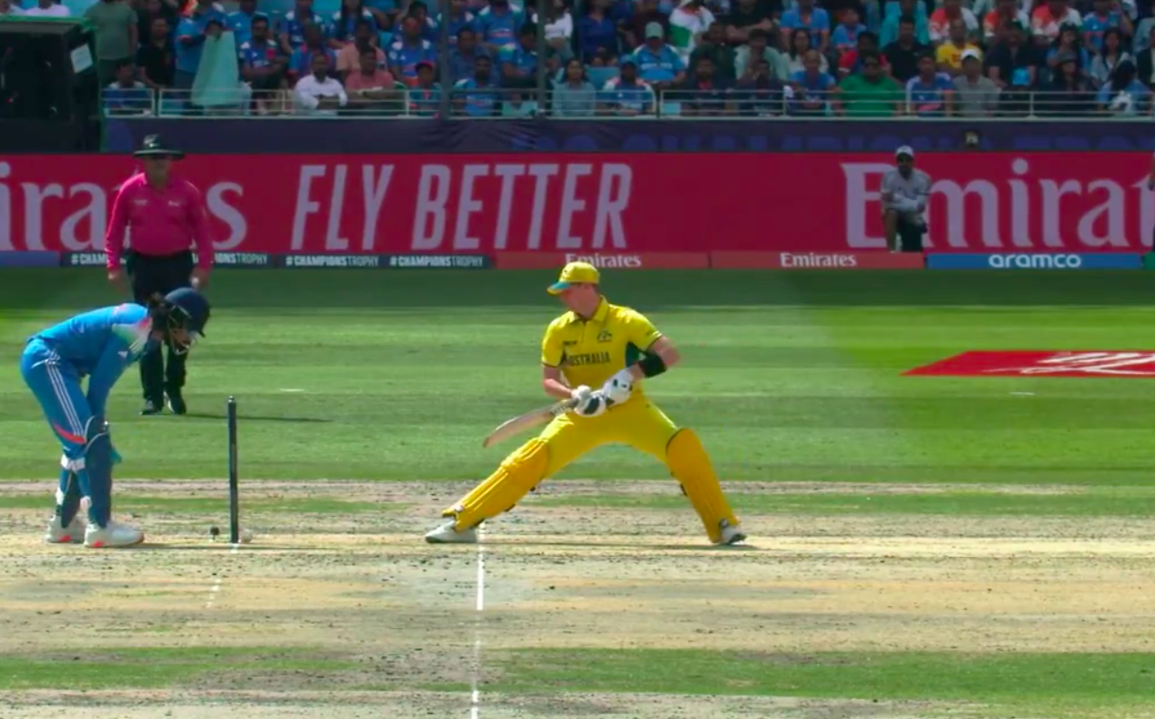 UNREAL luck for Steve Smith as ball hit stumps but bails don't dislodge [WATCH]