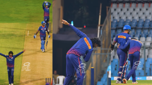 [WATCH] Tilak Varma Pulls Out Shubam Gill’s ‘Century Celebration’ After Dismissing SKY in Mumbai Indians Practice Match Ahead of IPL 2025