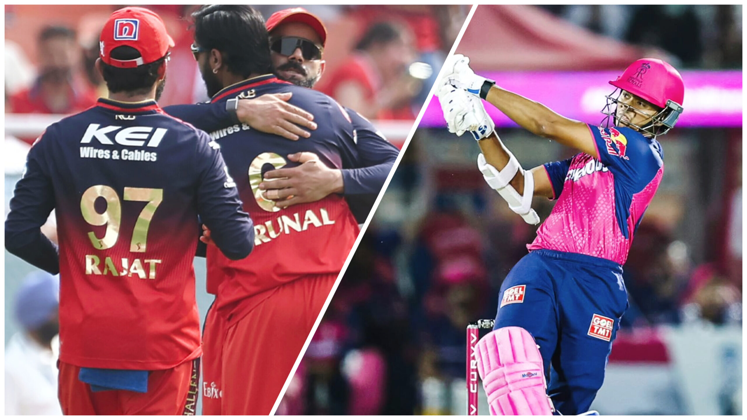 RCB vs RR predictions for match no. 42 of the IPL 2025.