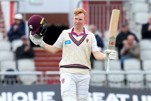 James Rew is averaging 54.71 in the County Championship 2025.