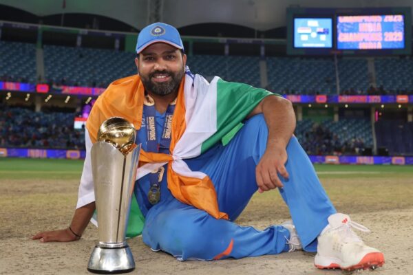Rohit Sharma led India to T20 World Cup 2024 and Champions Trophy 2025 triumphs.