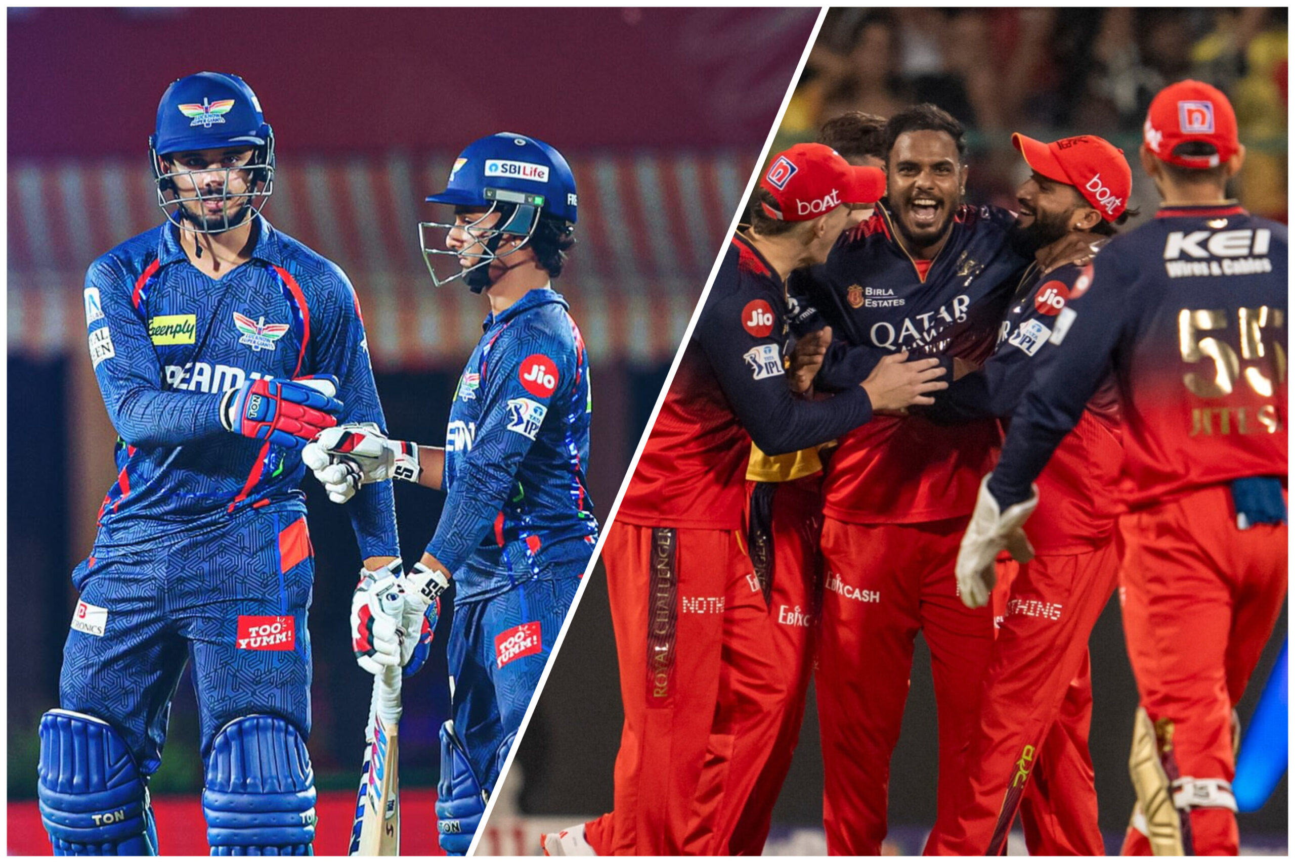 LSG vs RCB predictions for match no. 59 of the IPL 2025.