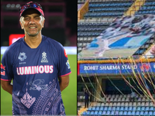 Rahul Dravid Engages on a Funny Banter After MCA Names Stand on Rohit Sharma