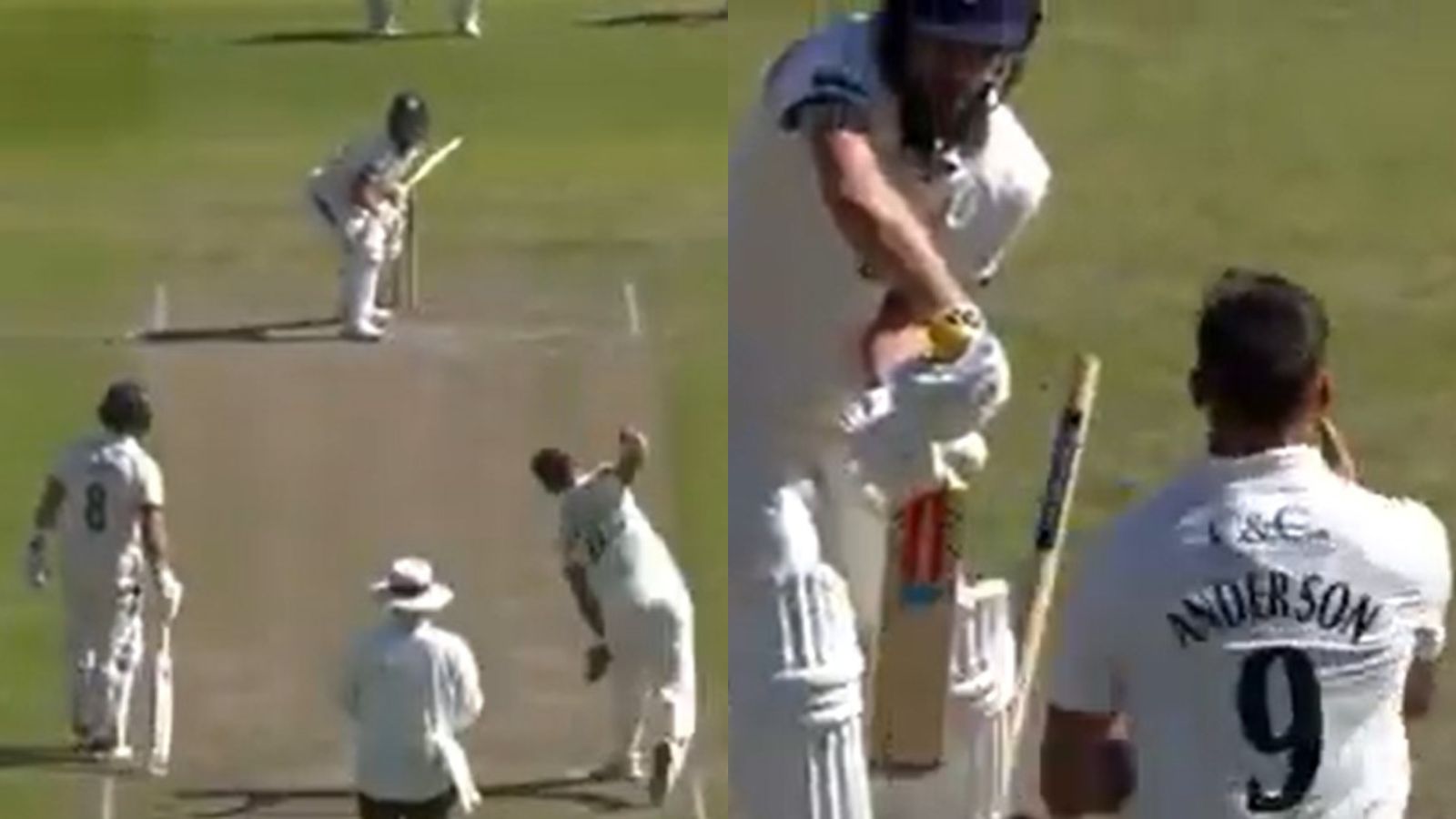 42-Year-Old James Anderson Produces A Peach To Clean Up Australia Batter in County Championship [WATCH]