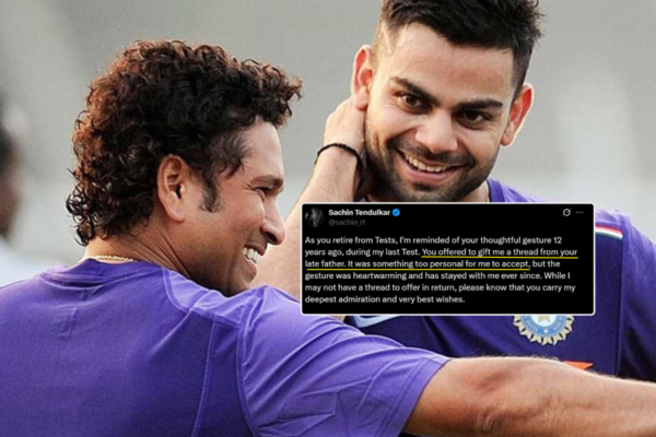 sachin tendulkar virat kohli sacred thread return final test kohli test retirement tribute