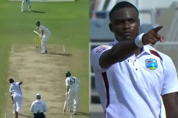 Jayden Seales Gives Pat Cummins a Send-Off, Points to Pavilion After Taking His Wicket on Day 1 of WI vs AUS 1st Test