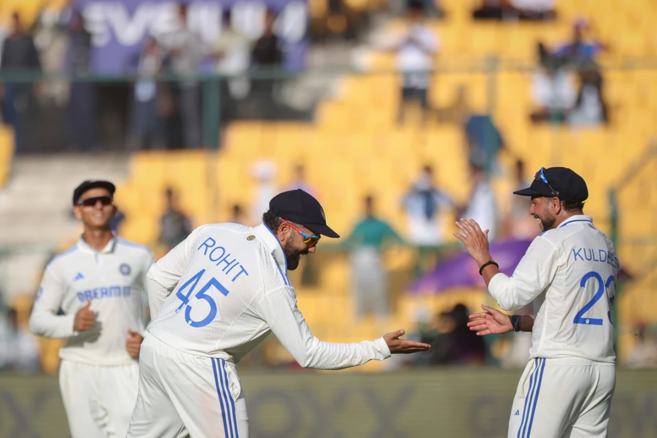 rohit sharma test kuldeep yadav