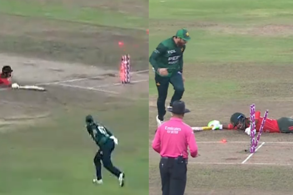 [WATCH] Direct Throw & a Send-Off From Salman Agha Sends Towhid Hridoy Packing In BAN vs PAK 2nd T20I