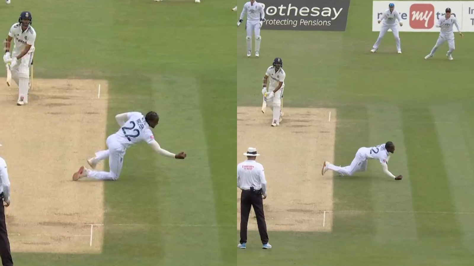 Jofra Archer took a sensational return catch Washington Sundar ENG vs IND Lord's Test.