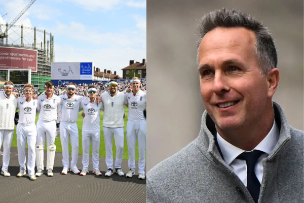 Michael Vaughan England Harbhajan Singh India ENG vs IND The Oval Test