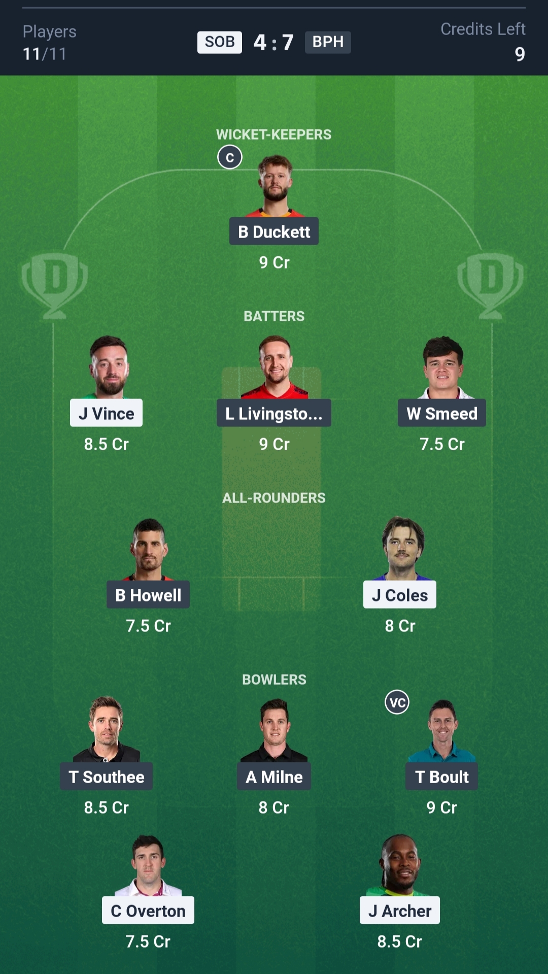 SOB vs BPH Dream11 Prediction Today The Hundred 2025 Match 7 Playing XI Small League Team