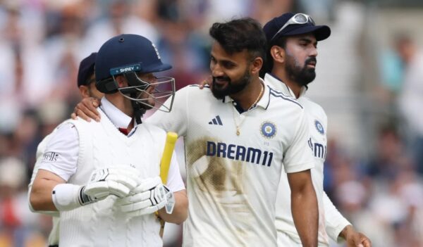 akash deep send off ben duckett oval test eng vs ind 5th test