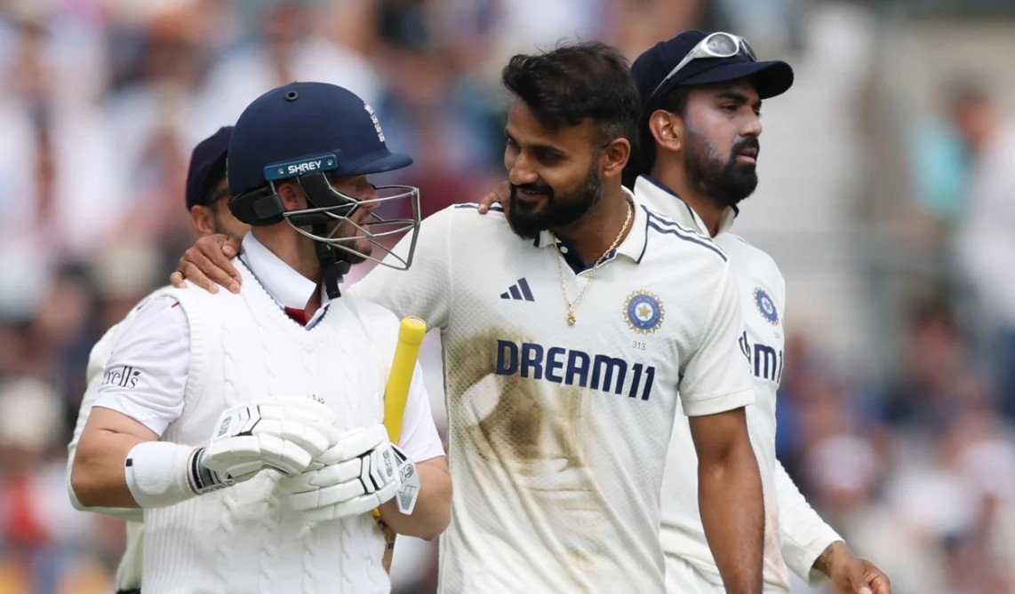 akash deep send off ben duckett oval test eng vs ind 5th test