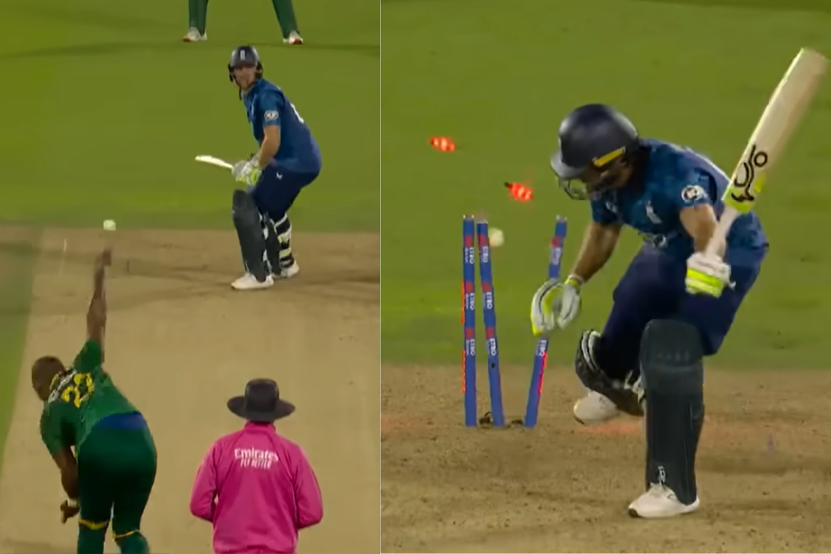 Lungi Ngidi Outfoxes Jos Buttler With Clever Slower Ball in ENG vs SA 2nd ODI