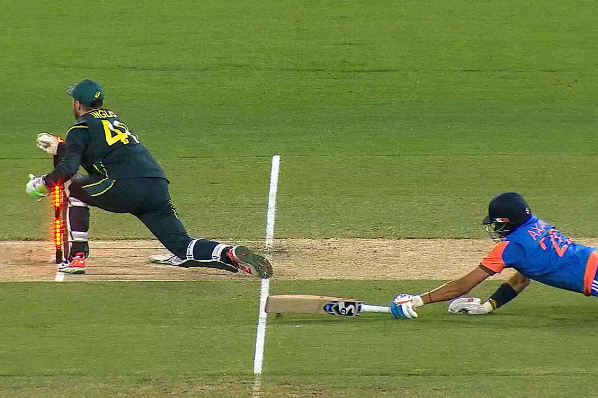 Axar Patel Slips After Mix-up With Abhishek Sharma, Runout Chaos Cost India Big in AUS vs IND 2nd T20I [WATCH]