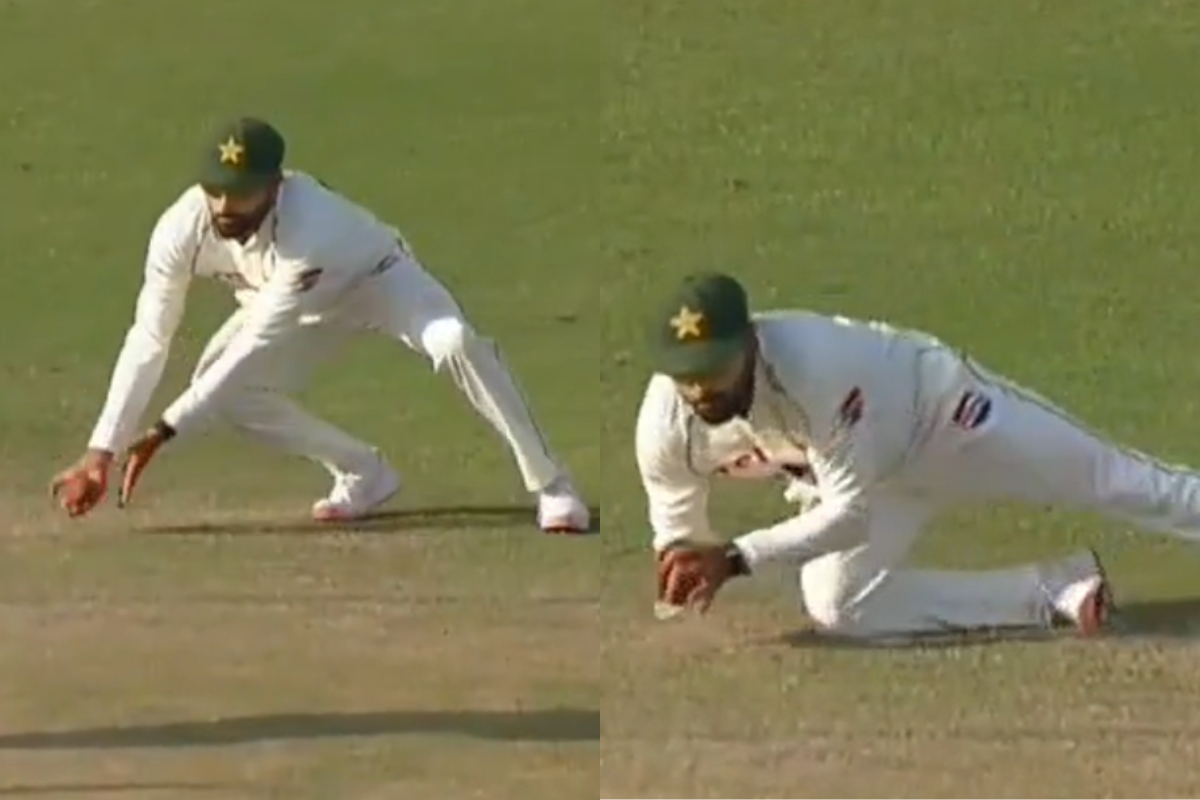 Babar Azam Takes Stunning Low Catch at Slip To Dismiss Ryan Rickelton in PAK vs SA 1st Test [WATCH]