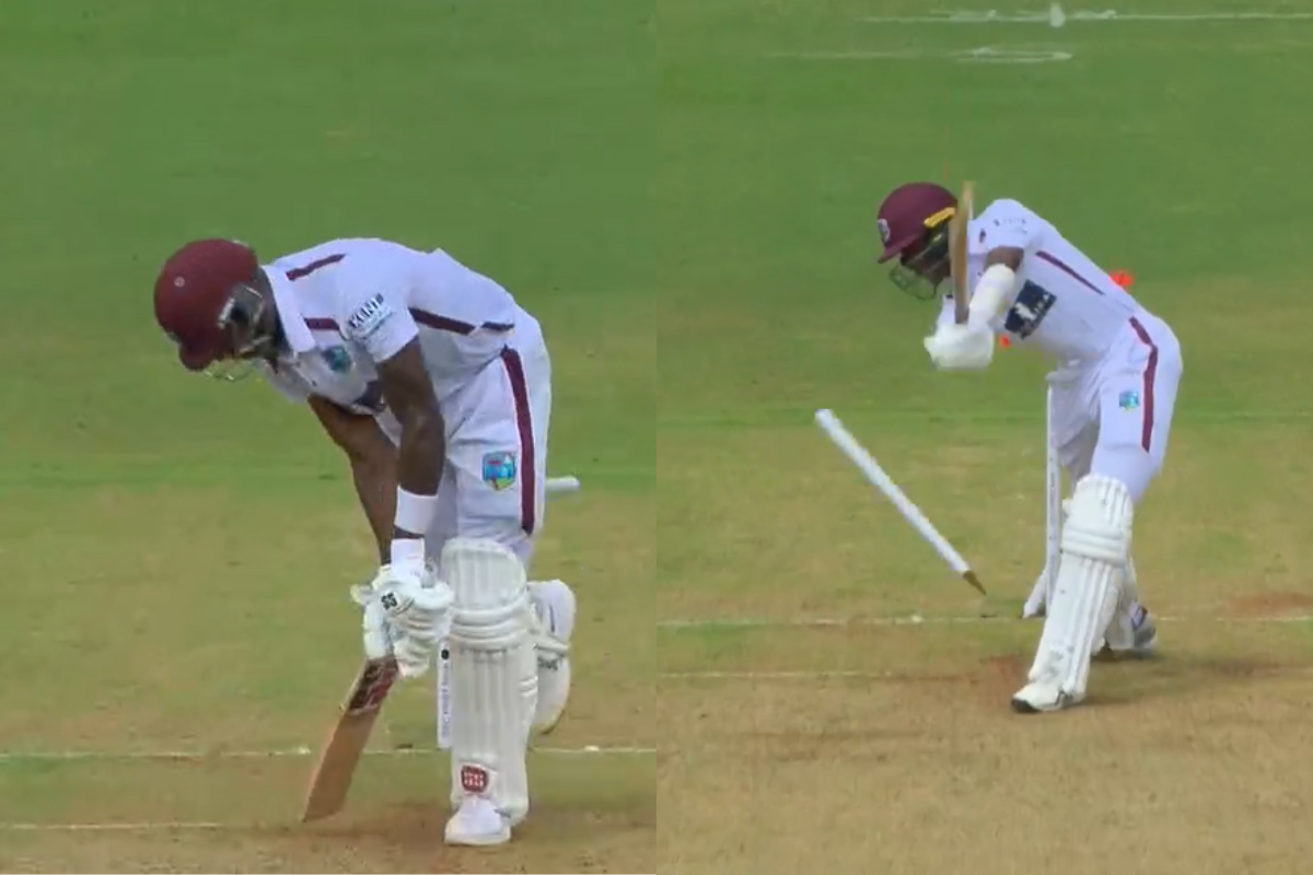 Jasprit Bumrah Strikes Twice with Perfect Yorkers, Castles Justin Greaves and Johann Layne in IND vs WI 1st Test [WATCH]