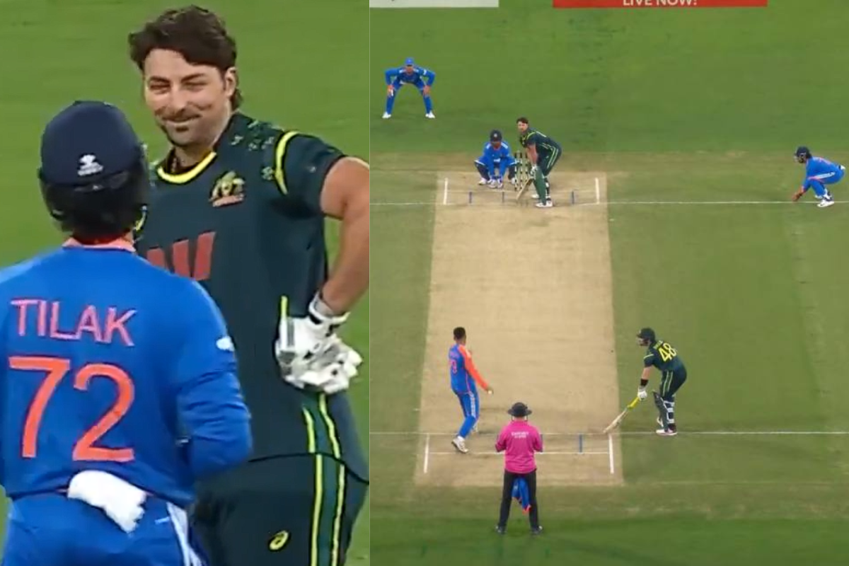 Varun Chakaravarthy Outfoxes Tim David After Duo Play Mind Games in AUS vs IND 2nd T20I [WATCH]