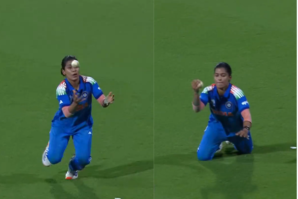 Amanjot Kaur Pulls Off Brilliant Juggling Catch To Dismiss Centurion Laura Wolvaardt in SA W vs IND W Women’s World Cup 2025 Final [WATCH]