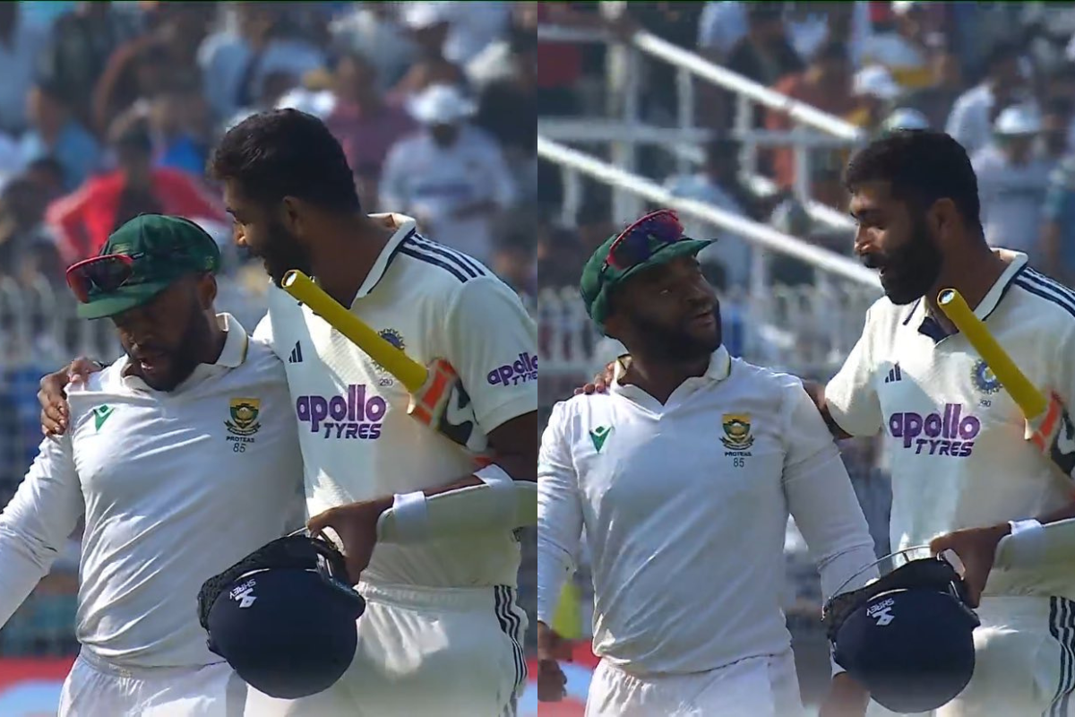 Jasprit Bumrah and Temba Bavuma Seen in a Light-Hearted Chat Following ‘Bauna’ Controversy After 1st IND vs SA Test [WATCH]