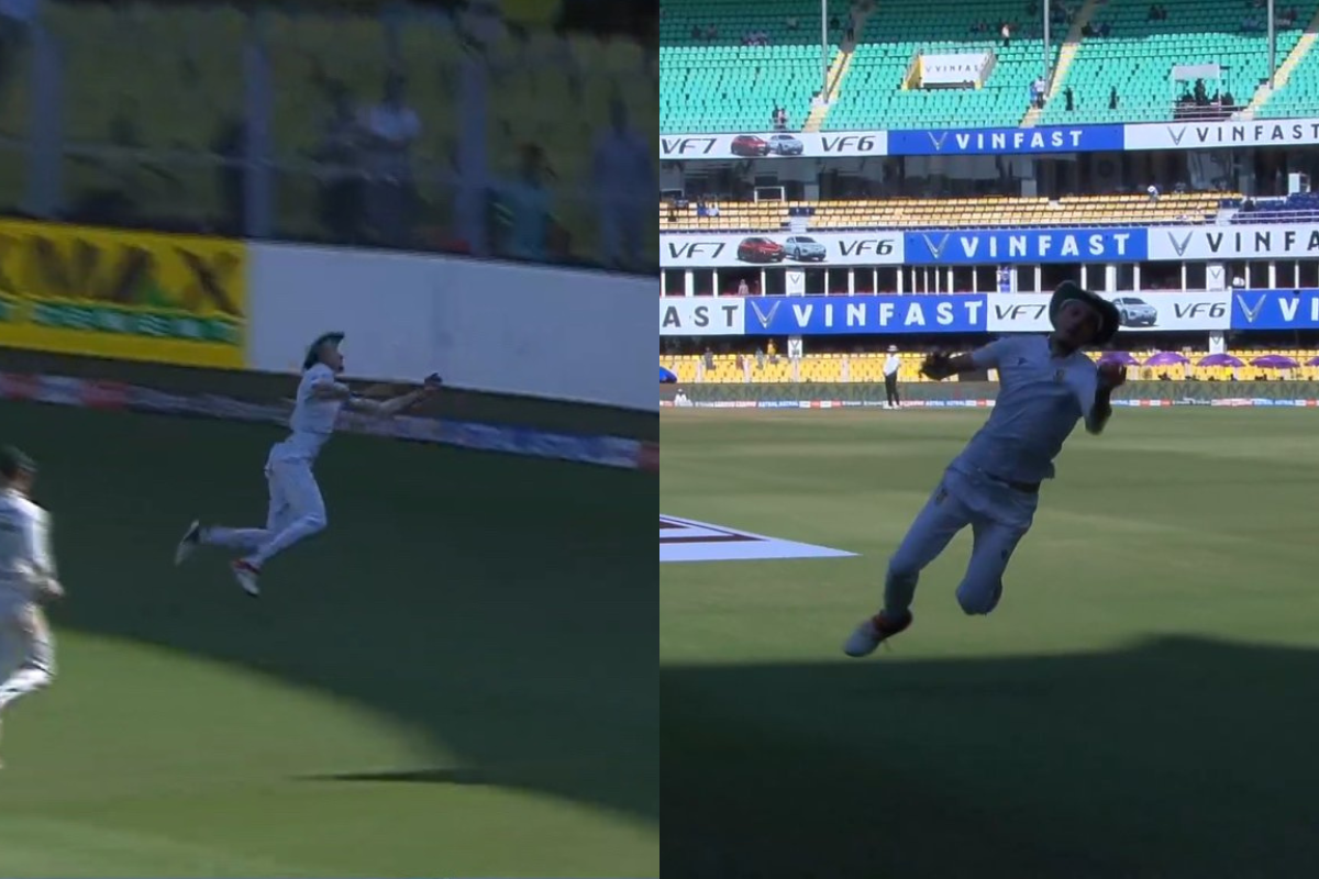 Marco Jansen Takes a Stunning One-Handed Catch While Running Back To Dismiss Mohammed Siraj in 2nd IND vs SA Test [WATCH]