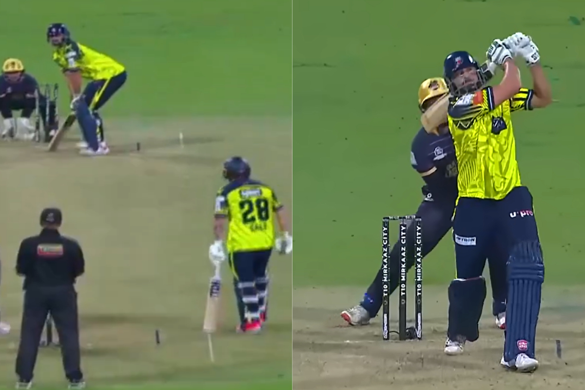 Tim David Denies a Single to His RCB Partner, Hits Six Next Ball in Abu Dhabi T10 League [WATCH]